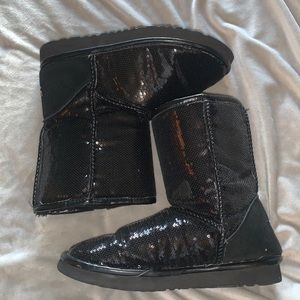 Sparkly Black Uggs